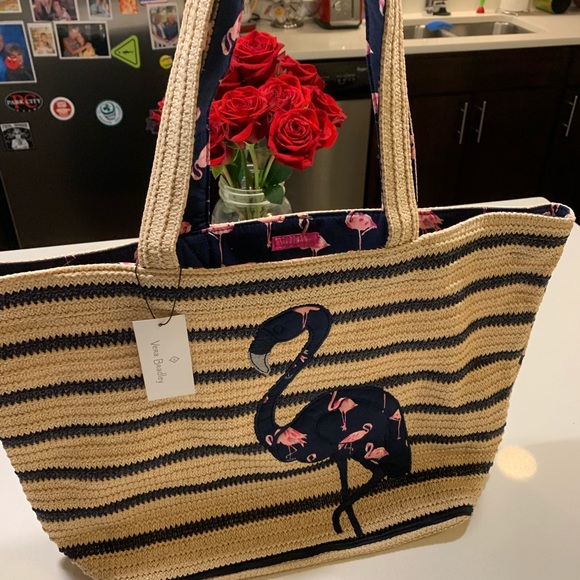 Vera Bradley Other - Vera Bradley Seashore Beach Bag! FLAMINGOS! NWT!